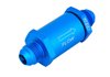 Billet Aluminum In-Line Fuel Filter with -8 AN Male Inlet/Outlet Connections [ 85-Micron, Blue] - image 3