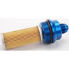 Billet Aluminum In-Line Fuel Filter for Gasoline Applications. 5 in. Long [-8 AN Blue] - image 2