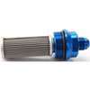 Billet Aluminum In-Line Fuel Filter for Gas, E85 & Alcohol Applications, 5 in. Long [-8 AN Blue] - image 3