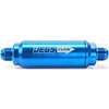 Billet Aluminum In-Line Fuel Filter for Gas, E85 & Alcohol Applications, 5 in. Long [-10 AN Blue] - image 3