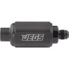 Compact Billet Aluminum In-Line Fuel Filter, 2 5/16 in. Long [-6 AN Male/Female, Black] - image 2