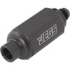 Compact Billet Aluminum In-Line Fuel Filter, 2 5/16 in. Long [-6 AN Male/Female, Black] - image 3