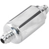 Compact Billet Aluminum In-Line Fuel Filter, 2 5/16 in. Long [-6 AN Male/Male, Polished] - image 3