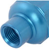 Compact Billet Aluminum In-Line Fuel Filter, 2 5/16 in. Long [- 6AN Male/Female, Blue] - image 4