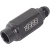 Compact Billet Aluminum In-Line Fuel Filter, 2 5/16 in. Long [-8 AN Male/Female, Black] - image 3