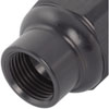 Compact Billet Aluminum In-Line Fuel Filter, 2 5/16 in. Long [-8 AN Male/Female, Black] - image 4