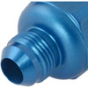 Compact Billet Aluminum In-Line Fuel Filter, 2 5/16 in. Long [-8 AN Male/Male, Blue] - image 4