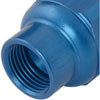 Compact Billet Aluminum In-Line Fuel Filter, 2 5/16 in. Long [-8 AN Male/Female, Blue] - image 4