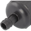 Compact Billet Aluminum In-Line Fuel Filter, 2 5/16 in. Long [3/8 in. Male/Male Hose Barb, Black] - image 4