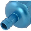 Compact Billet Aluminum In-Line Fuel Filter, 2 5/16 in. Long [3/8 in. Male/Male Hose Barb, Blue] - image 4