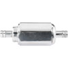 Compact Billet Aluminum In-Line Fuel Filter, 2 5/16 in. Long [3/8 in. Male/Male Hose Barb, Polished] - image 2
