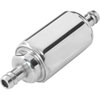 Compact Billet Aluminum In-Line Fuel Filter, 2 5/16 in. Long [3/8 in. Male/Male Hose Barb, Polished] - image 3