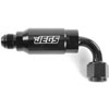 Compact Billet Aluminum In-Line Fuel Filter [-8 AN Male/90-Degree Female, Black] - image 3