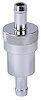 2-Piece Inline Fuel Filter [Chrome] - image 1
