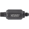 Compact Billet Aluminum In-Line Fuel Filter, 2 5/16 in. Long [3/8 in. NPT Male to -6 AN Male, Black] - image 2
