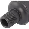 Compact Billet Aluminum In-Line Fuel Filter, 2 5/16 in. Long [3/8 in. NPT Male to -6 AN Male, Black] - image 4