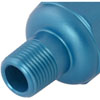 Compact Billet Aluminum In-Line Fuel Filter, 2 5/16 in. Long [3/8 in. NPT Male to -6 AN Male, Blue] - image 4