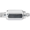 Compact Billet Aluminum In-Line Fuel Filter, 2 5/16 in. Long [3/8 in. NPT Male to -6 AN Male, Polished] - image 2