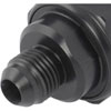 Compact Billet Aluminum In-Line Fuel Filter, 2 5/16 in. Long [5/8 in.-18 Inverted Flare Male to -6 AN Male, Black] - image 4