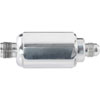 Compact Billet Aluminum In-Line Fuel Filter, 2 5/16 in. Long [5/8 in.-18 Inverted Flare Male to -6 AN Male, Polished] - image 2