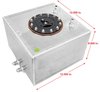 5-Gallon Fuel Cell with -10 AN Male Fuel Pickup Fittings [12 in. L x 12 in. W x 8 in. H] - image 2