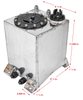 2.5-Gallon Upright Fuel Cell [Polished Aluminum] - image 2