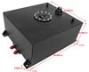 15-Gallon Fuel Cell with Sending Unit [Black Powder-Coated Finish] - image 2