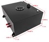 20-Gallon Fuel Cell with Sending Unit [Black Powder-Coated Finish] - image 2
