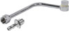 Single Feed Chrome Fuel Line 3/8 in Hose Barb (fuel filter not included) Fits: (with 5/8 in.-20 Banjo) - image 3