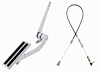 Gas Pedal Assembly Kit with Universal 24 in. Throttle Cable [Black Sleeve] - image 1