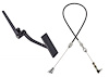 Pedal Assembly with 24 in. Throttle Cable [Black] - image 1