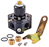 Fuel Pressure Regulator for Supercharged and Turbocharged Carbureted Engines [1.5-25 psi Outlet Pressure, Black Anodized] - image 1