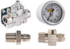 Fuel Pressure Regulator and Gauge Kit Gasoline 4.5 to 9 PSI - image 1