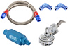 Mechanical Fuel Pump & Installation Kit for Ford 289-302-351W [80 gph, Blue Fittings] - image 1