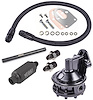 Mechanical Fuel Pump & Installation Kit for Small Block Chevy 265-283-327-350-400 [110 gph, Black Fittings] - image 1