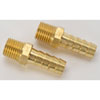 NPT Straight Hose Barb Fitting [1/4 in. NPT to 3/8 in. Hose, Brass] - image 2