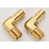 NPT 90-Degree Hose Barb Fitting [1/4 in. NPT to 3/8 in. Hose, Brass] - image 2