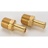 NPT Straight Hose Barb Fitting [3/8 in. NPT to 3/8 in. Hose, Brass] - image 2
