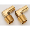 NPT 90-Degree Hose Barb Fitting [1/2 in. NPT to 1/2 in. Hose, Brass] - image 2