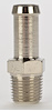 NPT Straight Hose Barb Fitting [1/8 in. NPT to 5/16 in. Hose, Nickel-Plated Brass] - image 1