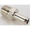 NPT Straight Hose Barb Fitting [1/4 in. NPT to 5/16 in. Hose, Nickel-Plated Brass] - image 2