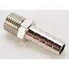 NPT Straight Hose Barb Fitting [1/4 in. NPT to 3/8 in. Hose, Nickel-Plated Brass] - image 2