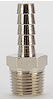 NPT Straight Hose Barb Fitting [3/8 in. NPT to 5/16 in. Hose, Nickel-Plated Brass] - image 1