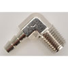 NPT 90-Degree Hose Barb Fitting [1/4 in. NPT to 1/4 in. Hose, Nickel-Plated Brass] - image 2