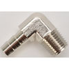 NPT 90-Degree Hose Barb Fitting [1/4 in. NPT to 5/16 in. Hose, Nickel-Plated Brass] - image 2