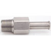 SS Fuel Pressure Gauge Fitting 3/8" Hose Barb x 3/8" NPTM - image 3
