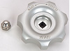 1/4" Billet Aluminum CO2 Bottle Knob Clear Anodized Finish - image 1