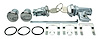 Door, Trunk & Glovebox Lock Set Fits Select 1970-1981 GM Models [Oval Style GM Keys]