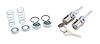 Door Lock Set Fits Select 1955-1959 GM Trucks [Original Octagon Keys] - image 1