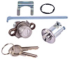 Trunk & Glovebox Lock Set Fits Select 1959 GM Models [Original Pearhead Keys] - image 1